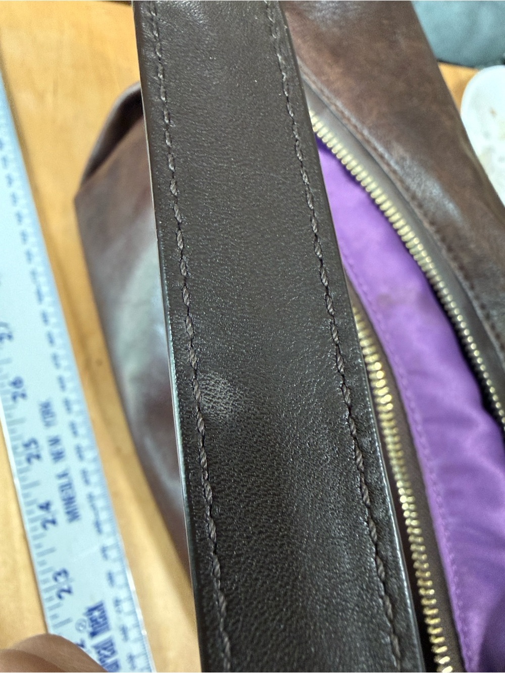 Coach #14304 Dark Brown Madison Hailey Hobo - Picture 13 of 14